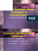Biblical Typology Basic Principles of Interpretation - Richard Davidson