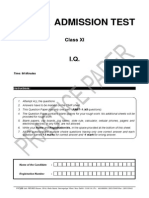 Class 11 Practice Paper-Iq