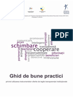 Ghid Bune Practici Privind Utilizarea Instrumentelor Oferite de Legile Transparentei Institutionale IRT