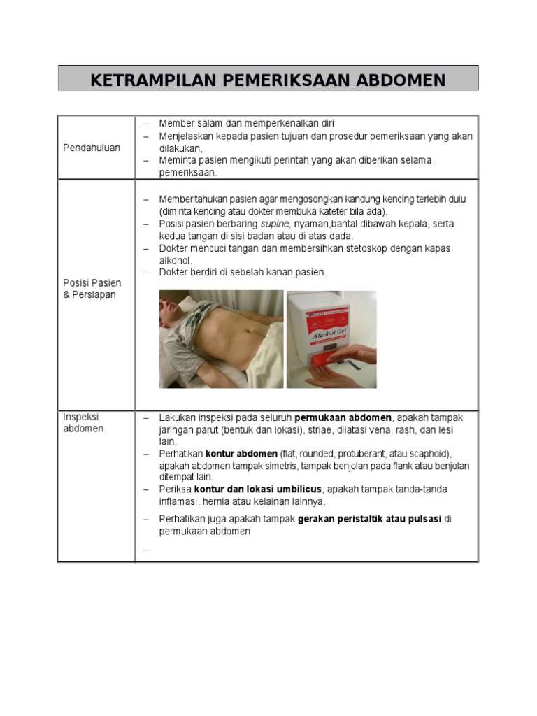Modul Pemeriksaan Abdomen Pdf