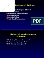 marketing and selling