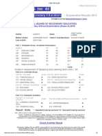 Central Board of Secondary Education Secondary School Examination (Class X) 2015