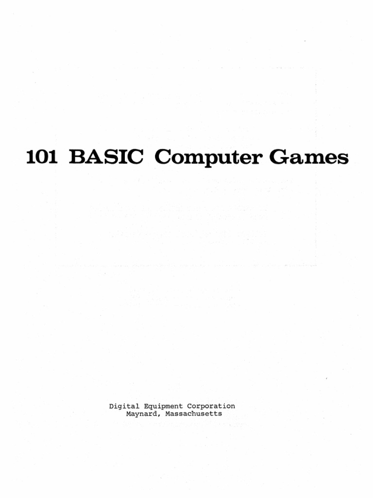 101 BASIC Computer Games Mar75 | PDF | String (Computer Science) | Goat