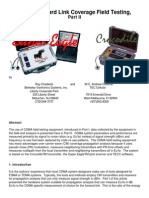 CDMA Forward Link Coverage Field Testing