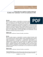 Literatura y Transformacion-Literatura y Transformación de La Sociedad en El Debate Intelectual Brasileño: de Los "Modernistas" de 1870 A Los Modernistas de 1922