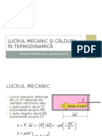 9.1. Lucrul Mecanic Si Caldura in Termodinamica