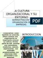 La Cultura Organizacional y Su Entorno