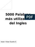 5000 Palabras Más Usadas Del Ingles