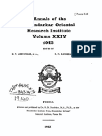 Annals of The Bhandarkar Oriental Research Society Vol. 24, 1943, Parts 1-2