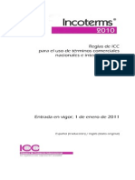 Incoterms 2010 - Reglas de ICC Para El Uso de Terminos Comerciales Nacionales e Internacionales
