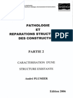 Pathologie Et Réparations Structurelles Des Constructions (Plumier) Partie 2. Caractérisation D - Une Structure Existante