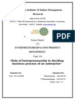 Sri Sharada Institute of Indian Management - Research: Entrepreneurship & New Product Devlopment