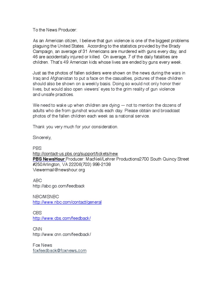 News Station Letter | PDF