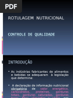 rotulagem bromatologia