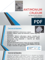 Antimonium Crudum