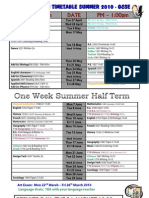 GCSE Timetable 2010 Final