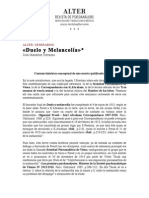 Duelo y Melancolía en el contexto de Freud y la Sociedad Psicoanalítica de Viena