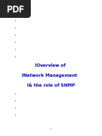 Loverview of Lnetwork Management L& The Role of SNMP