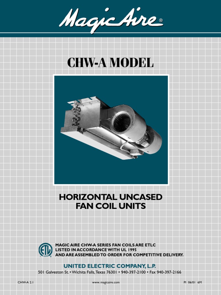 CHW A Magic Aire PDF Electric Heating Hvac