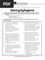 Solving Syllogism