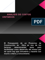 Costos Unitarios