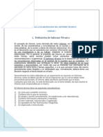 Guia Unidad I para La Elaboracion Del Informe Tecnico