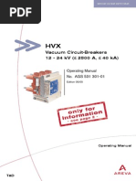 Vacuum Circuit-Breakers 12 - 24 KV ( 2500 A, 40 Ka) : Operating Manual No. AGS 531 301-01