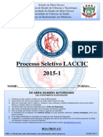 Gabarito - Prova Laccic - Processo Seletivo 2015 PDF