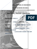 UNI Nac Ingeniería - Informe Lab Densidad Tensión Superficial