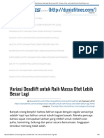 Variasi Deadlift Untuk Raih Massa Otot Lebih Besar Lagi - NO.1 Fitness, Diet, and Health Portal - DuniaFitnes