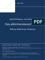 Das Altkirchenslavische Wort - Birnbaum & Schaeken (i)