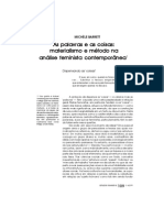 As Palavras e As Coisas - Materialismo e Método Na Análise Feminista Contemporânea. Michèlle Barrett