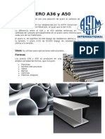 A36 y A50: Características y usos de los aceros estructurales más comunes