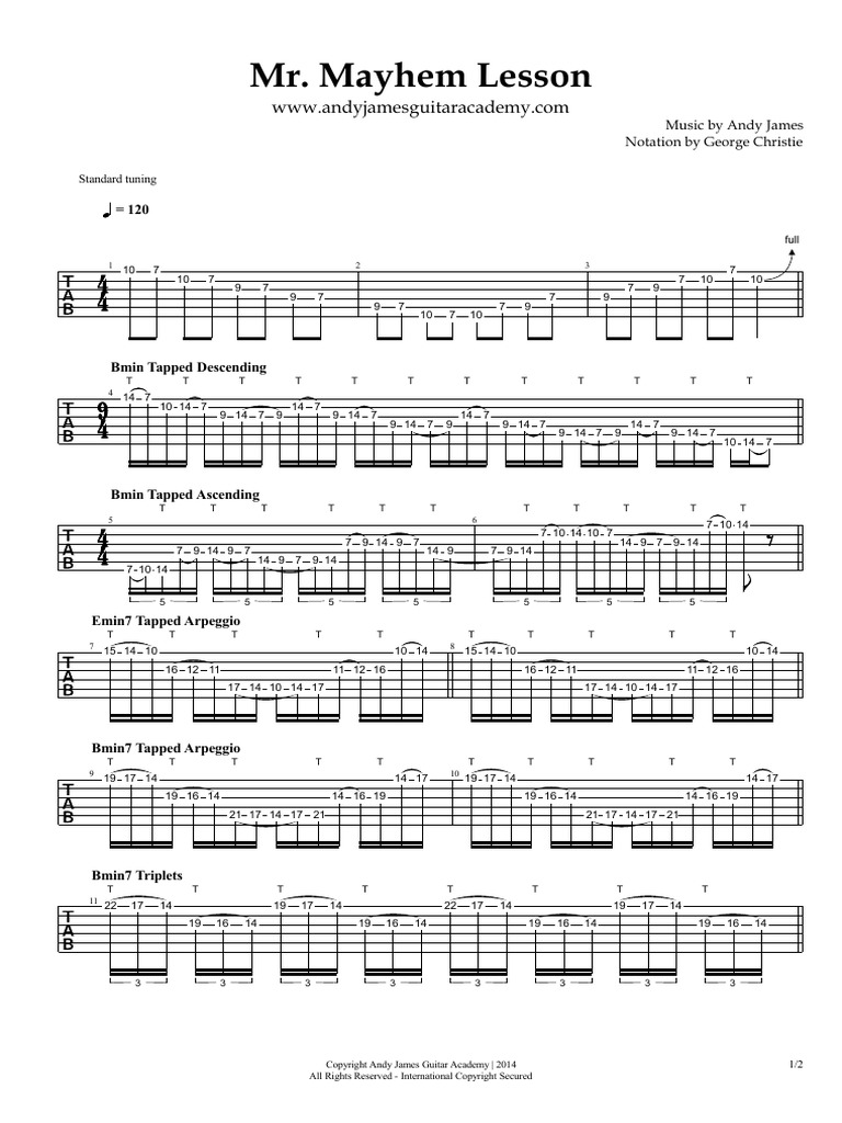 Andy James - MR Mayhem LESSON | PDF