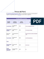 Partidos Políticos Del Perú