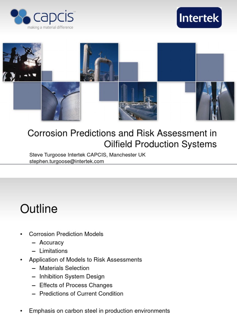 Corrosion Risk Assessment in Oilfields | PDF | Enzyme Inhibitor | Corrosion