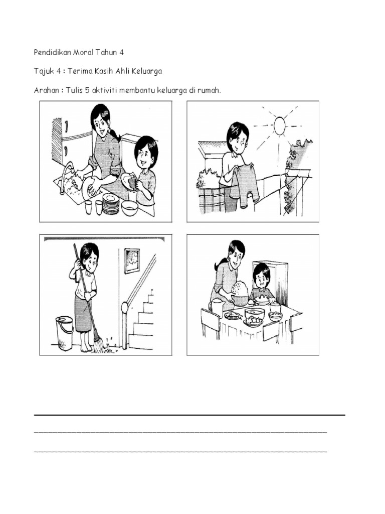 Lembaran Pendidikan Moral Tahun 4 1 Pdf