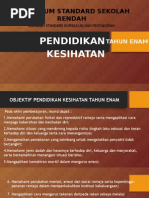 DSKP KSSR Pendidikan Kesihatan Tahun 6