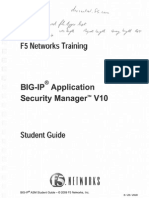 F5 Networks Training - Application Security Manager (ASM) - V10 - Student Guide