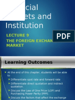 Financial Markets and Institution: The Foreign Exchange Market