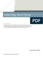 Solid Edge Sheet Metal: White Paper