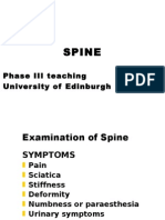 Spine: Phase III Teaching University of Edinburgh