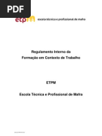 Regulamento FCT ETPM