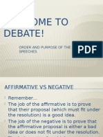 Understanding the Debate Format