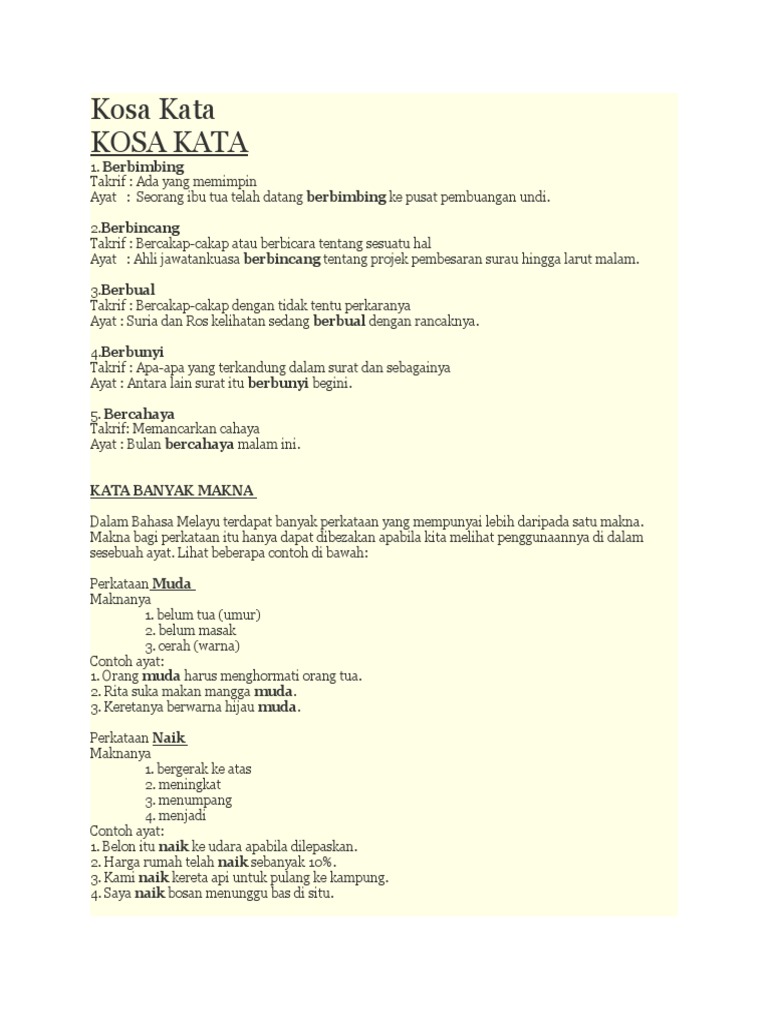 Kosa Kata Pdf