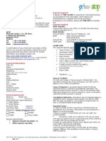 Individual Hotel Reservation Request Form: Wire Transfer Bank Details