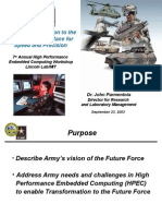 Army Transformation To The Future Force A Race For Speed and Precision