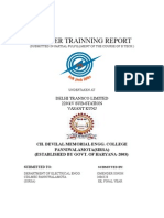 DTL Trainning Report