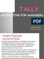 Tally: Accounting For Managers
