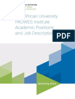 Pan African University PAUWES Institute Academic Positions and Job Descriptions